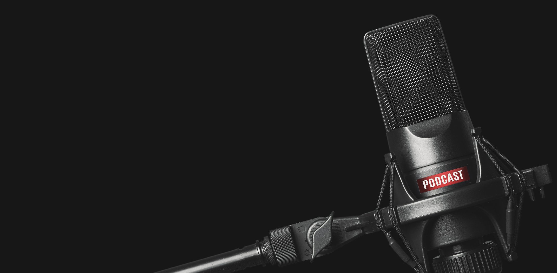 Studio microphone for recording podcasts